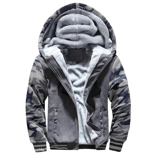 Premium padded velvet coat with thick insulating lining, available in various colours for stylish and sporty men in the UK