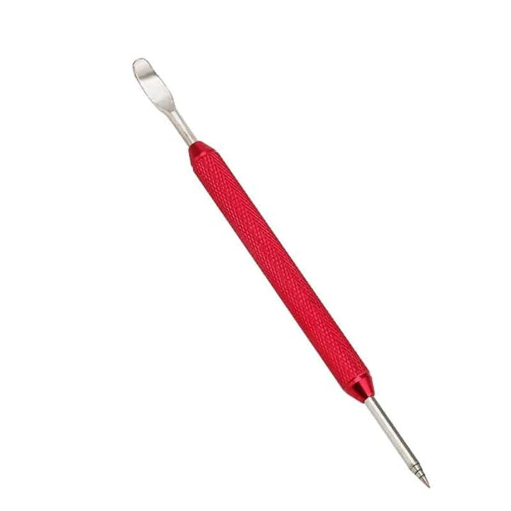 Premium stainless steel latte art pen with double-ended design for creating intricate coffee art patterns