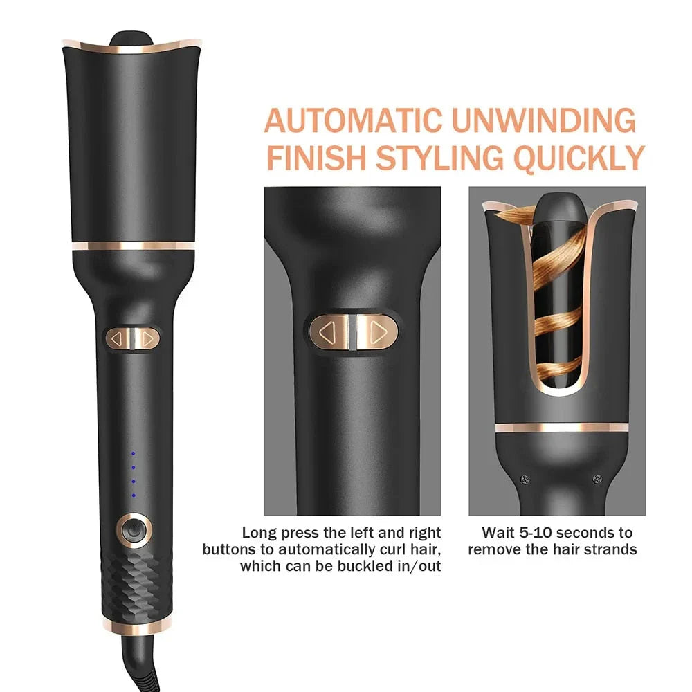 Professional Automatic Hair Curler with advanced ceramic technology for creating salon-quality curls and waves at home