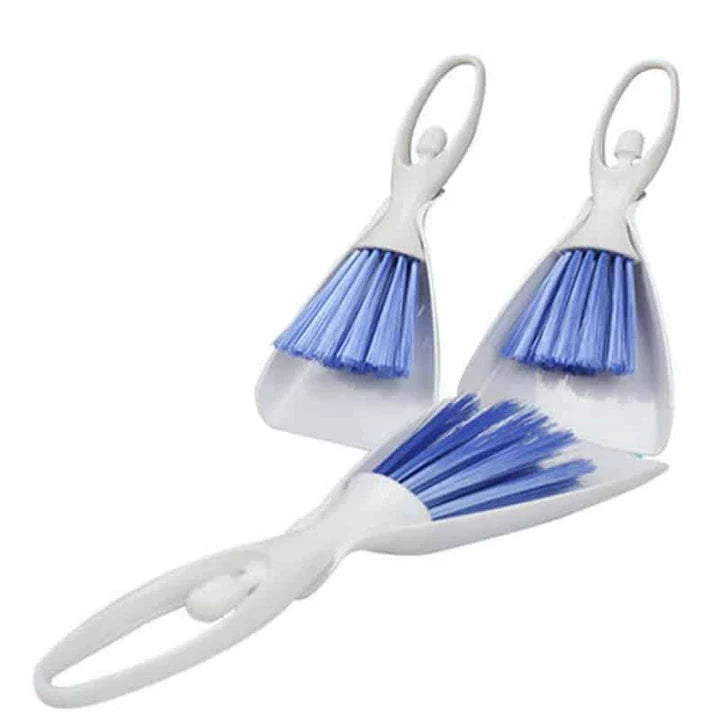 Premium Cage Cleaning Set with Brush and Dustpan for Small Pets