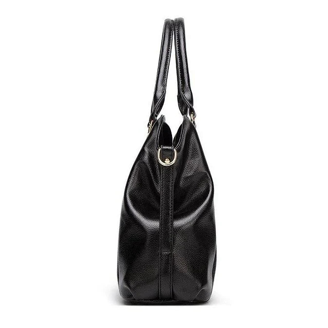 Premium Casual Chic Shoulder Bag in Blue colour, featuring a spacious interior, soft PU material, and a timeless design for the modern British woman.