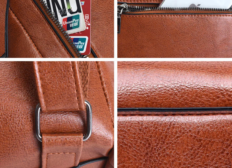 Premium oil-wax women's backpack in various colours, featuring a sleek and vintage-inspired design for a stylish city companion