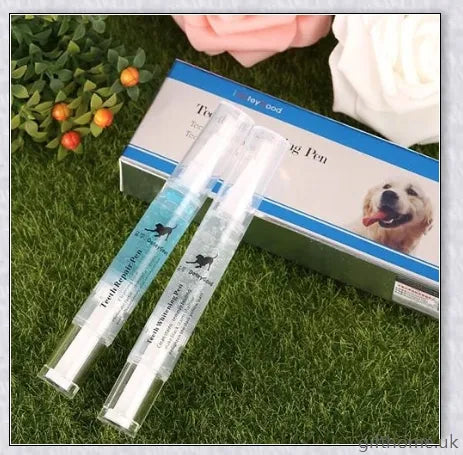 Dog Teeth Plaque Removing Pens - Premium dental cleaning system for dogs with dual-pen design and all-natural ingredients