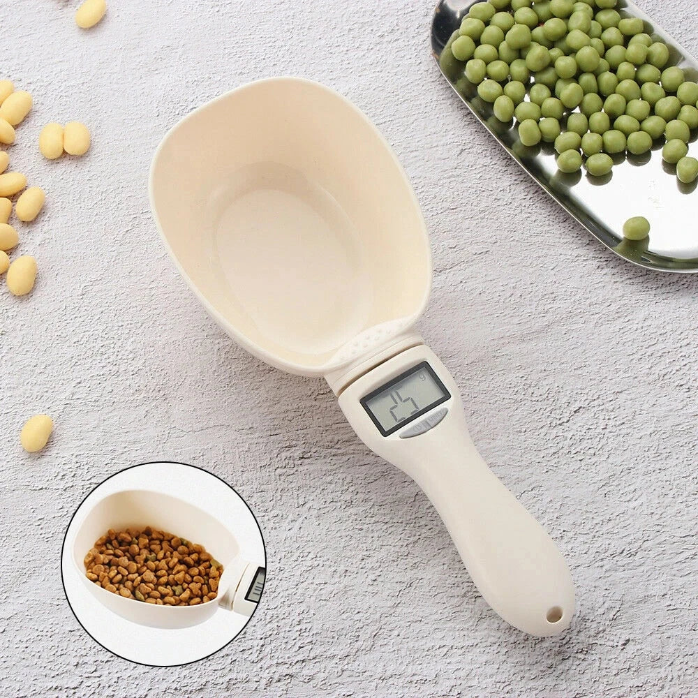 Premium Pet Food Measuring Scoop with Digital Display for Precise Portion Control and Easy Feeding