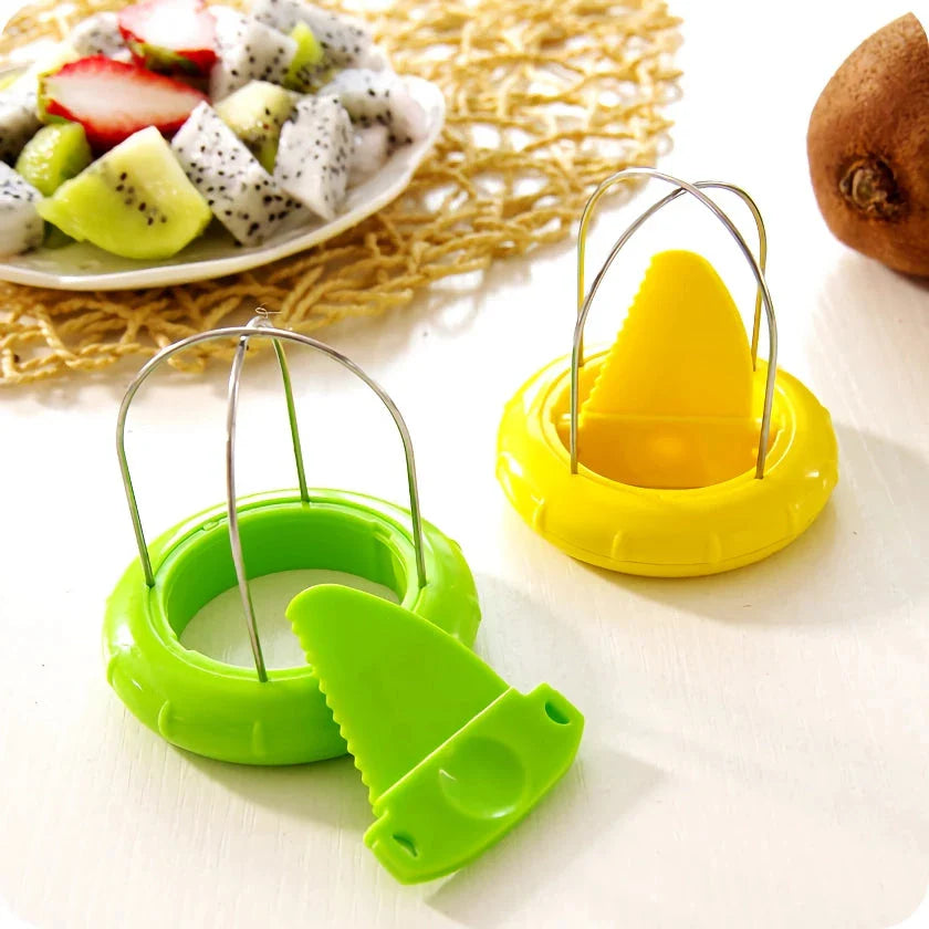 Premium stainless steel kiwi fruit peeler and slicer tool for effortless preparation of healthy recipes