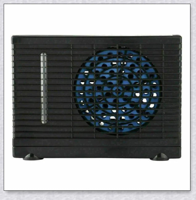 Compact Portable Car Air Conditioner with adjustable settings and non-slip base for keeping your vehicle cool and comfortable.