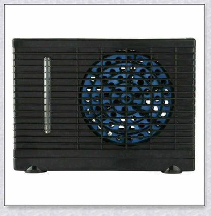 Compact Portable Car Air Conditioner with adjustable settings and non-slip base for keeping your vehicle cool and comfortable.