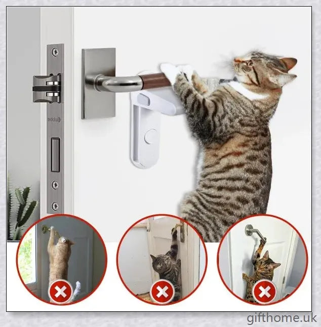 Premium anti-pet door lock for children's safety, with sleek design and durable construction