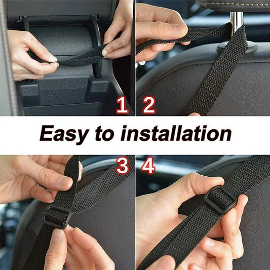 Car Seat Storage and Safety Net - Multi-Functional Organiser and Pet Barrier for Tidy and Secure Car Interior