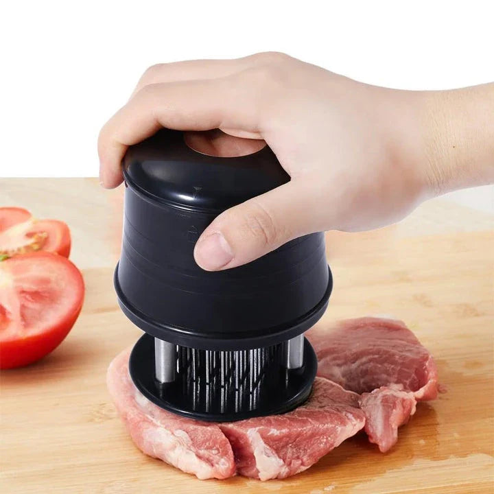 Premium manual eco-friendly stainless steel meat tenderizer for tenderising and softening tough cuts of meat