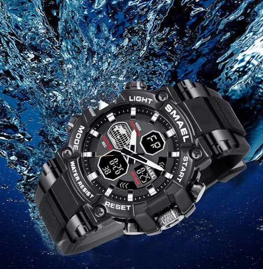 Premium sports fitness watch with alloy casing, high-definition dial, and customizable strap for active British gentlemen