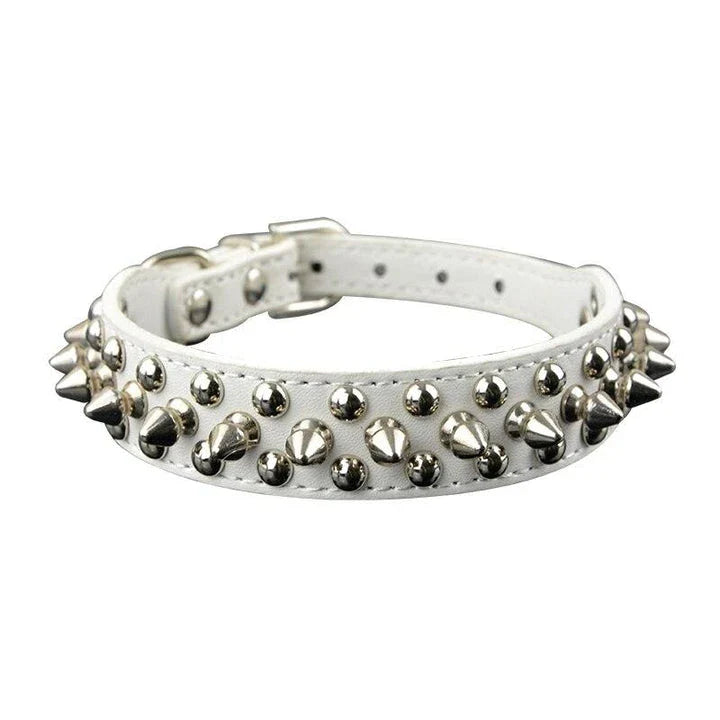Premium quality PU leather pet collar in various colours and sizes for stylish dogs