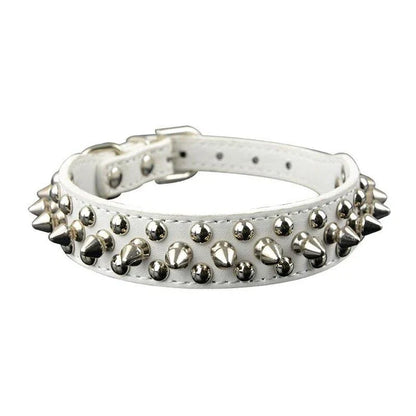 Premium quality PU leather pet collar in various colours and sizes for stylish dogs