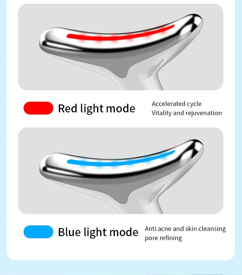 Premium skin tightening and facial massager with LED photon therapy to reduce wrinkles, tighten skin, and improve overall skin health