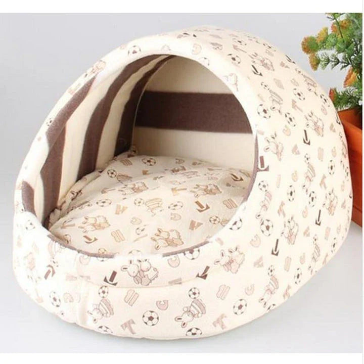 Luxurious machine-washable dog kennel in various colours, featuring premium nylon construction and plush interior for ultimate canine comfort.