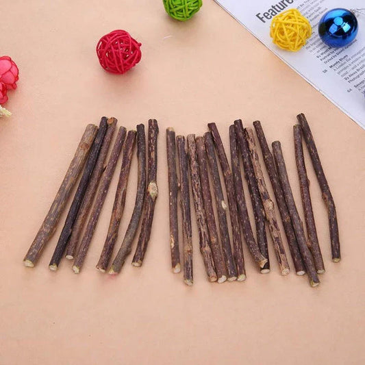 Premium catnip dental hygiene treats for cats in a 15 or 20 piece set, made with natural sisal for dental care and catnip for enjoyment