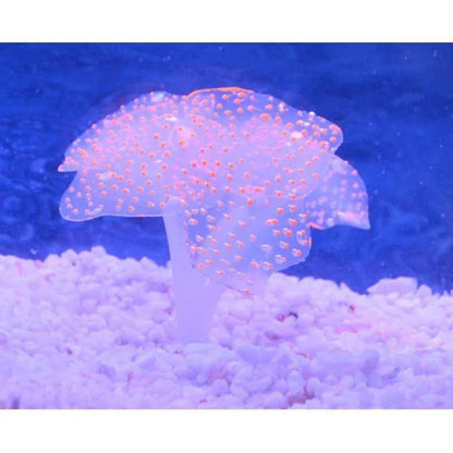 Vibrant artificial coral plant with suction cup base, perfect for UK aquariums and home decor