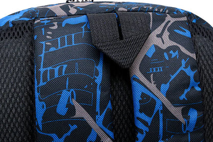 Premium nylon backpack with floral design, versatile 3-in-1 schoolbag for everyday use in the UK