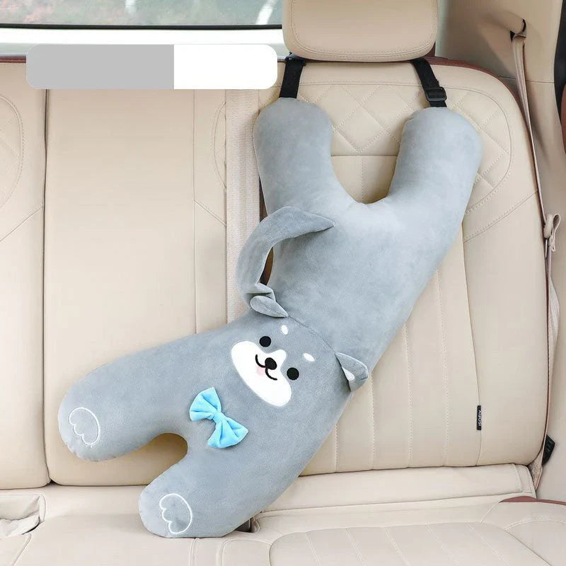 Cosy Y-Shaped Travel Pillow for Kids with Panda Design, Providing Comfort and Support for Long Journeys