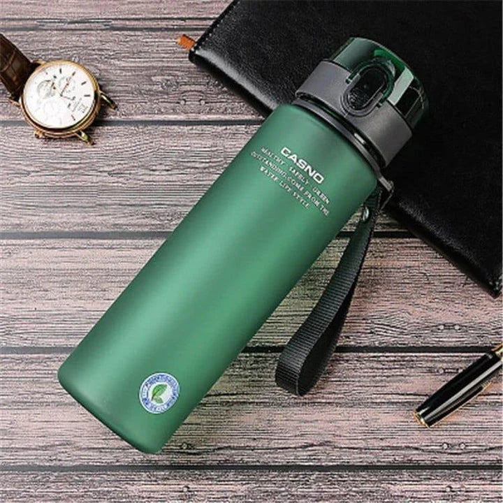 Premium BPA-free water bottle with leak-proof lid and thermal insulation to keep drinks hot or cold on-the-go
