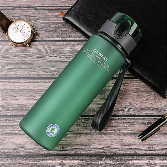 Premium BPA-free water bottle with leak-proof lid and thermal insulation to keep drinks hot or cold on-the-go