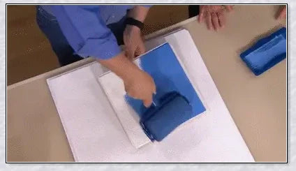 Premium Paint Roller Kit with large paint chamber, micro-fibre roller, and precision edging tools for a flawless painting job