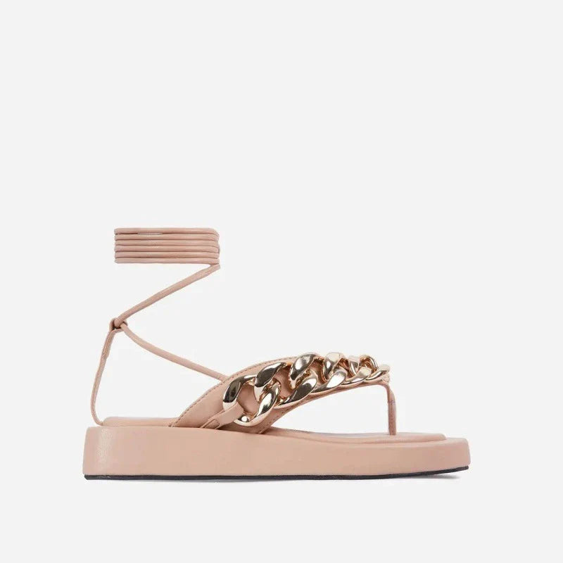 Stylish platform sandals in various colours for women, featuring a comfortable and non-slip design suitable for sizes 36-43 UK.