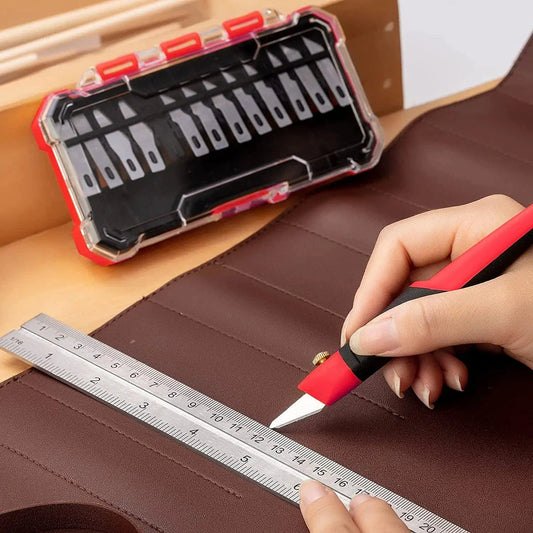 Trendha Precision Utility Knife Set with Sharp Blades, Ergonomic Handle, and Versatile Functionality