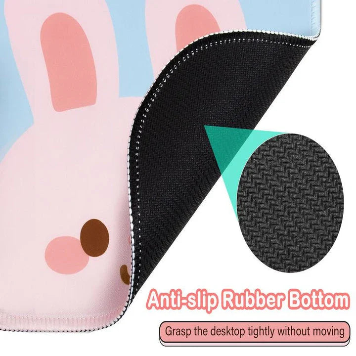 A delightful square mouse pad featuring a cute animal-themed design, providing a smooth and stable surface for comfortable computing