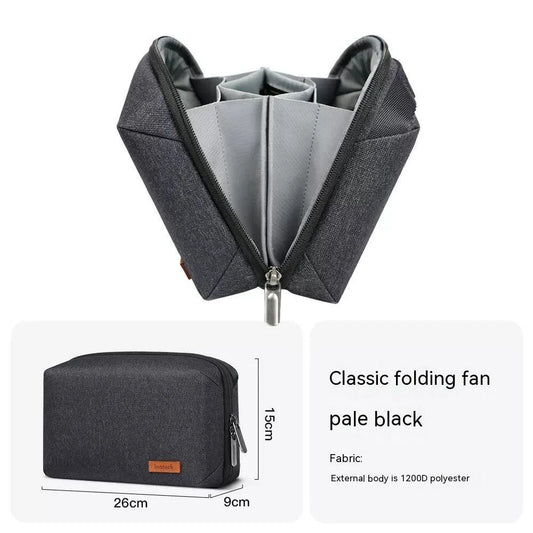 A stylish and waterproof travel organiser bag with cable storage compartment, perfect for keeping your tech essentials organised and protected on the go.
