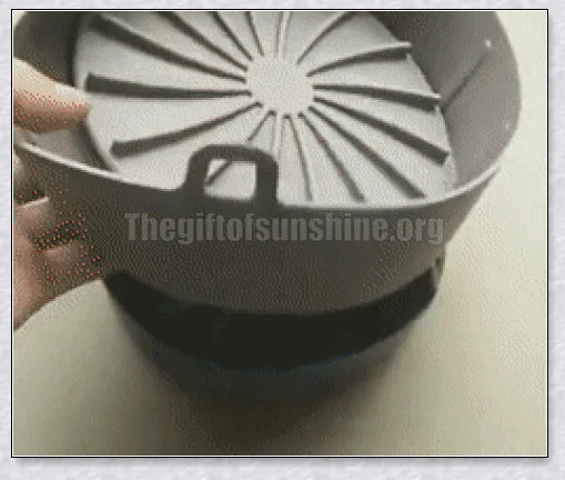 Premium silicone air fryer basket with flexible, non-stick design for easy cleaning and even heat distribution