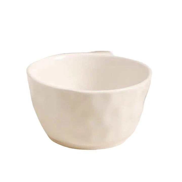 Cream Style 4.7-inch Ceramic Bowl, featuring a minimalist design and suitable for serving rice, soups, and small salads
