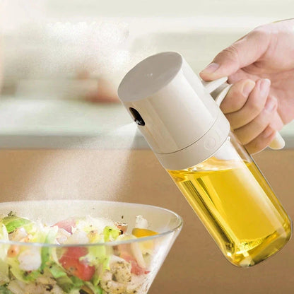 250ml High Borosilicate Glass Oil Spray Bottle with Ergonomic Handle and Eco-Friendly Lid