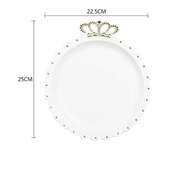 Elegant diamond ring-inspired porcelain dinnerware set with plate, bowl, and cup in a minimalist white colour