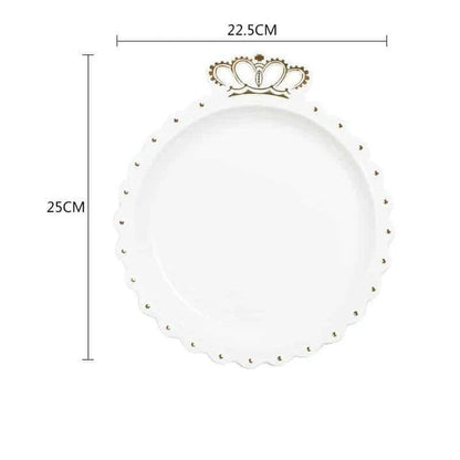 Elegant diamond ring-inspired porcelain dinnerware set with plate, bowl, and cup in a minimalist white colour