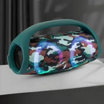 Dynamicbeat Portable Bluetooth Speaker with 100W output, RGB lights, and waterproof design