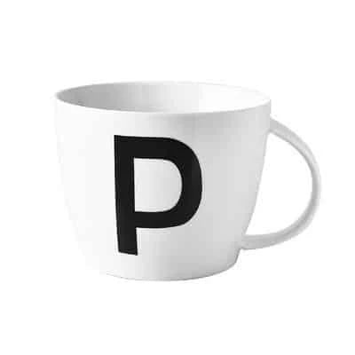 Premium personalised ceramic mug with initial design, offering a stylish and functional solution for daily beverages