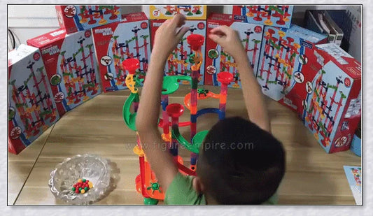 Marble Run Sets for Kids - 105 Piece Marble Race Track and Maze Game