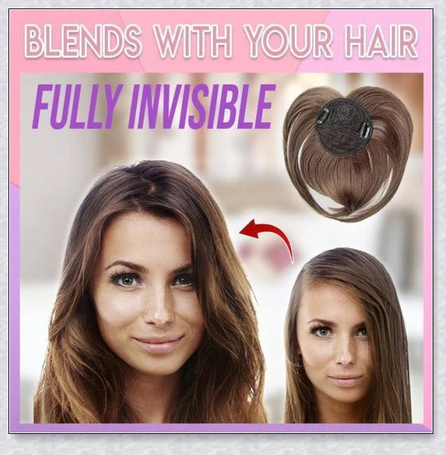 Volumising Hair Topper Clip for Women - Instantly Add Volume and Coverage to Your Hair