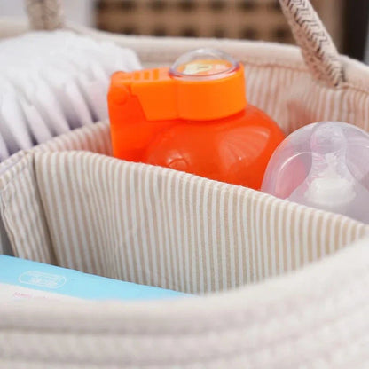 Eco-Friendly Kitchen and Nursery Multi-Functional Storage Basket in Beige Colour
