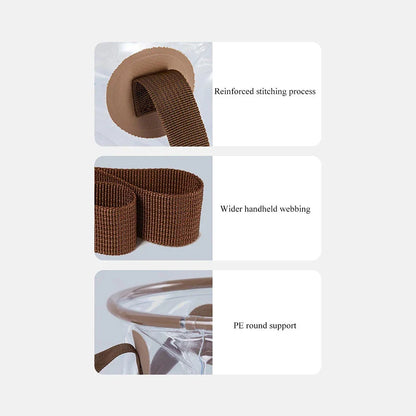 Premium portable transparent folding bucket for outdoor adventures, camping, and household tasks