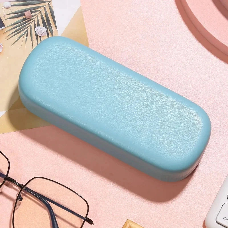 Candy-coloured PU sunglasses case with a soft, plush interior to protect your eyewear in style