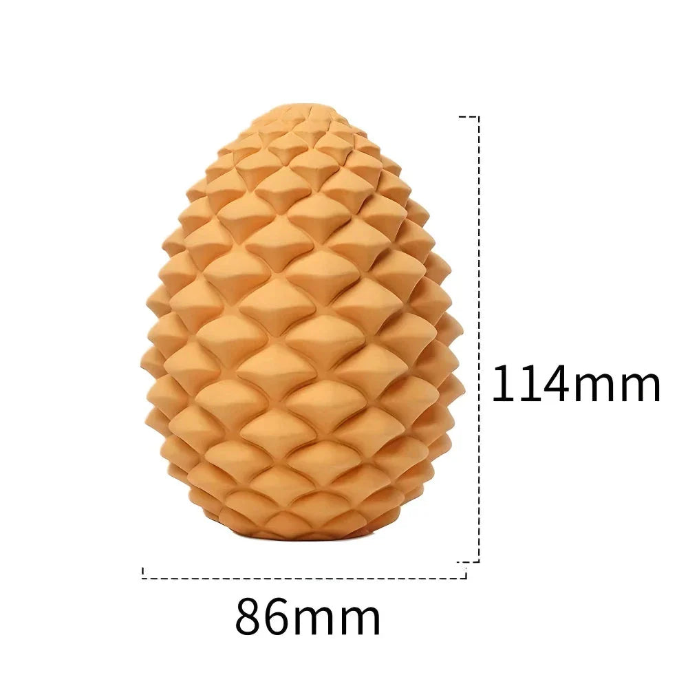 Premium pineapple-shaped interactive dog chew toy made of durable natural rubber