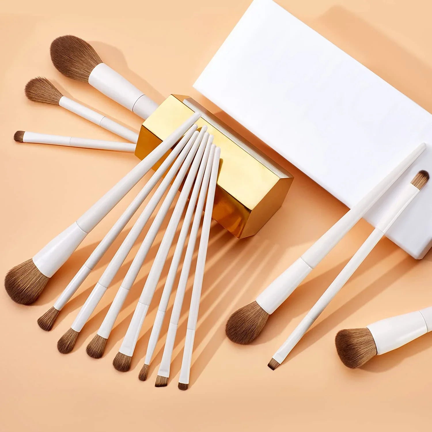 Trendha 14-Piece Soft Hair Makeup Brush Set - Premium beauty tools for flawless makeup application
