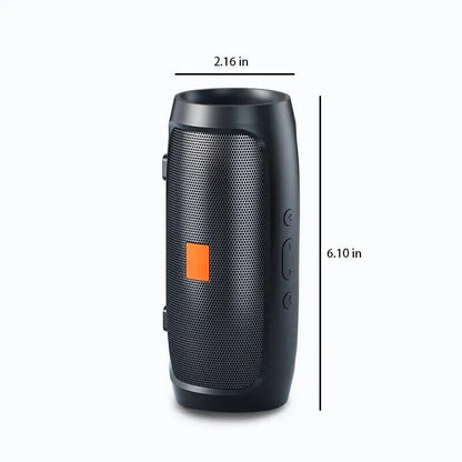 Powerful portable stereo Bluetooth speaker with deep bass and dual speakers for exceptional audio on the move