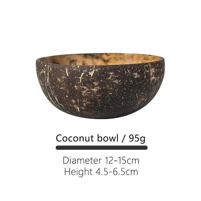 Premium Natural Coconut Bowls - Handcrafted Eco-Friendly Kitchenware for Serving, Decorating and Everyday Use