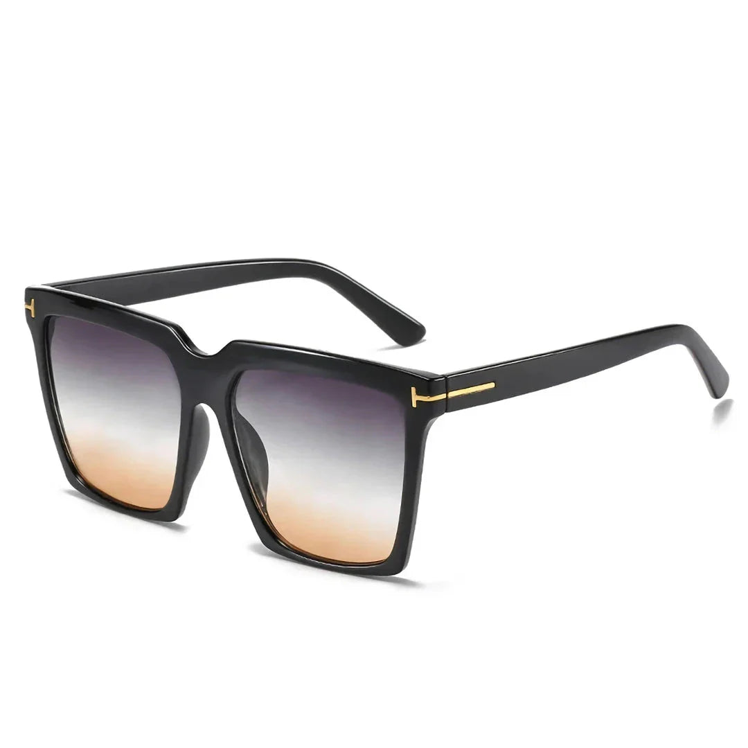 Stylish oversized square sunglasses for women with UV400 protection and gradient lenses