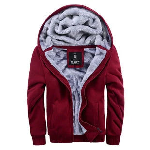 Premium padded velvet coat with thick insulating lining, available in various colours for stylish and sporty men in the UK