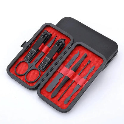 Premium 7-Piece Nail Clippers Kit for Manicure and Pedicure - Durable Stainless Steel Tools for Salon-Quality Grooming