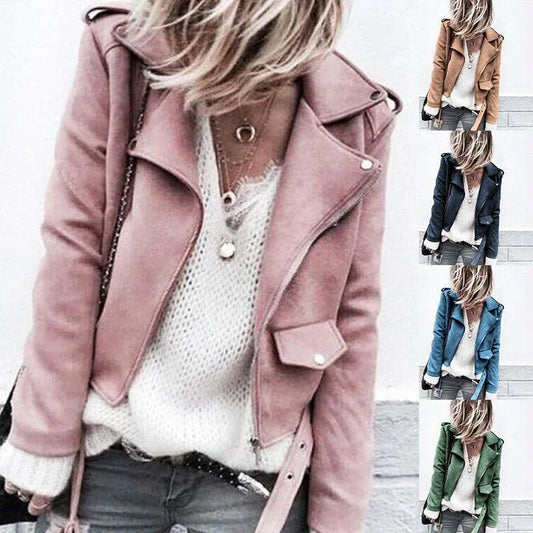 Premium suede jacket with slim British fit, available in various colours and sizes